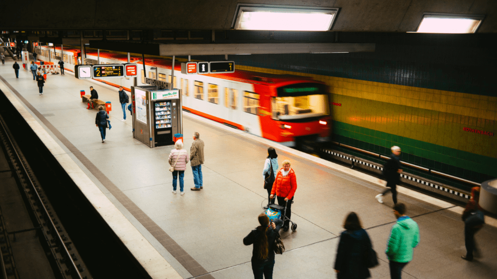 a railway station