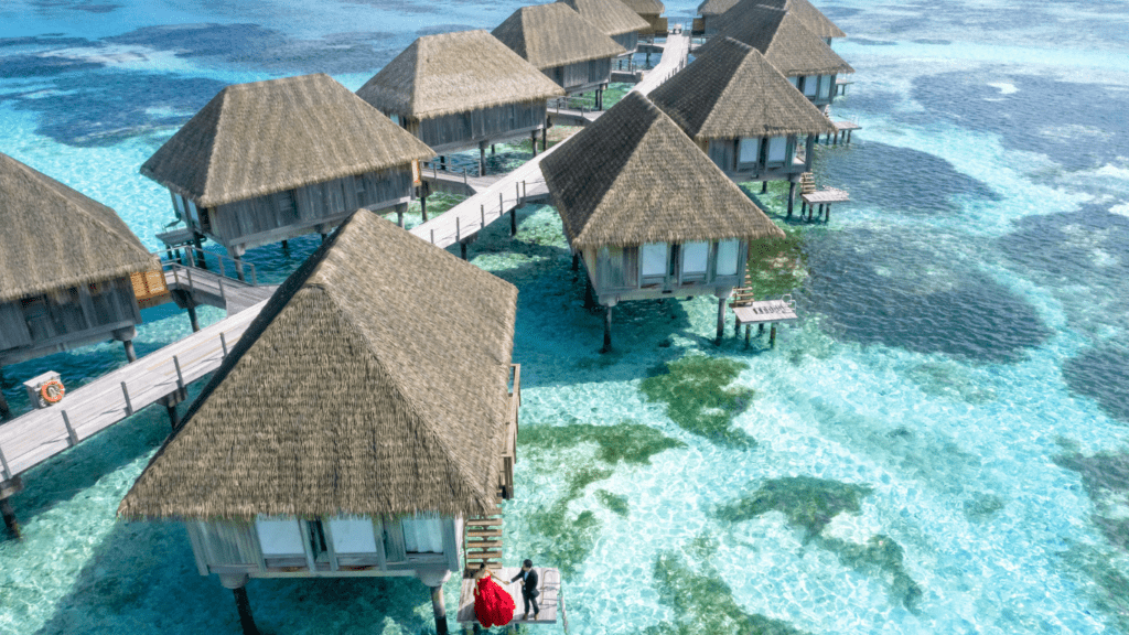 a overwater bungalow