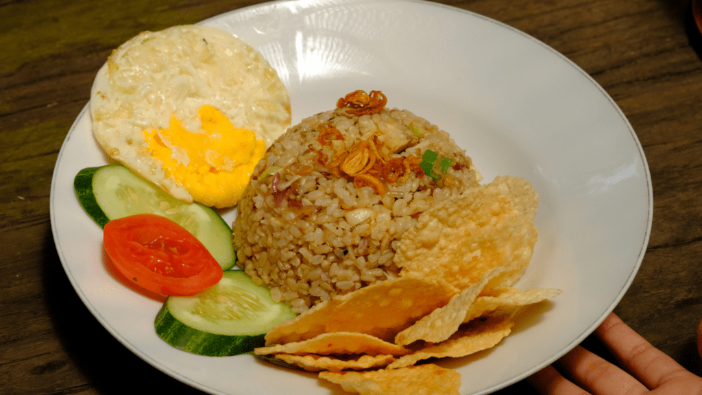 a nasi goreng