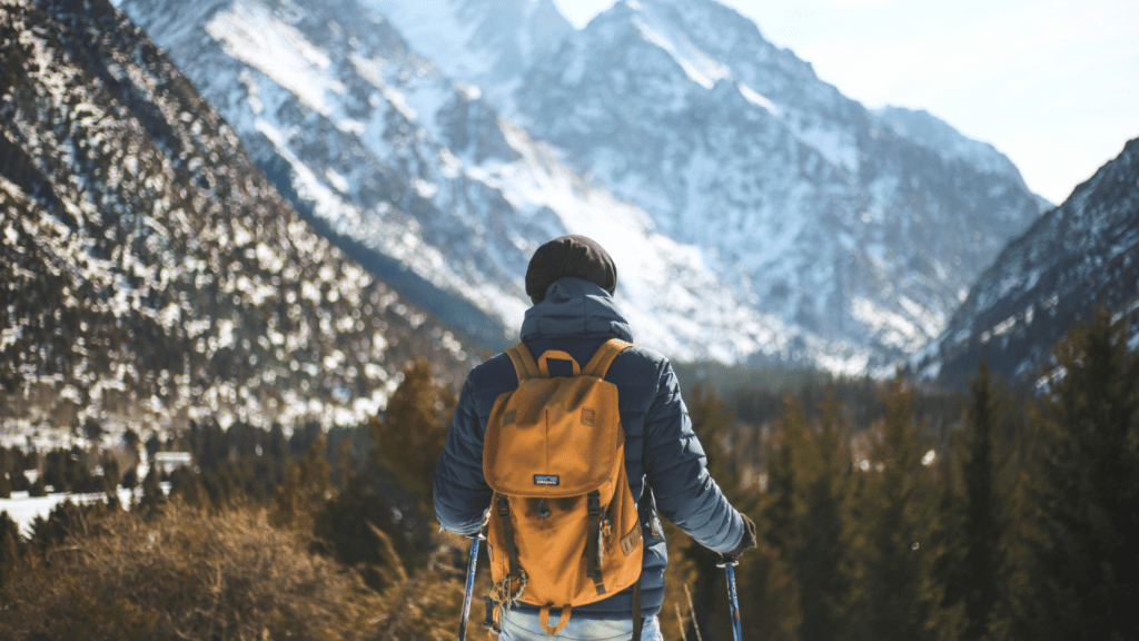 a person wearing a backpack