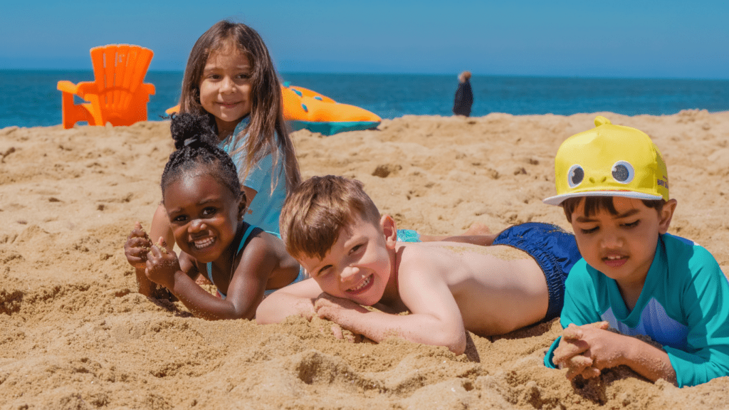 kids at the beach