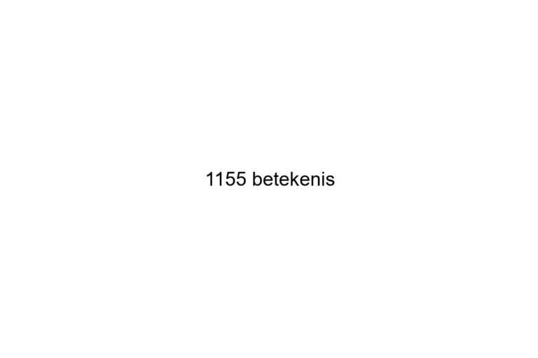 1155 betekenis