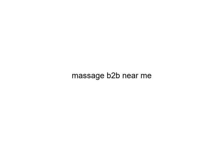 massage b2b near me