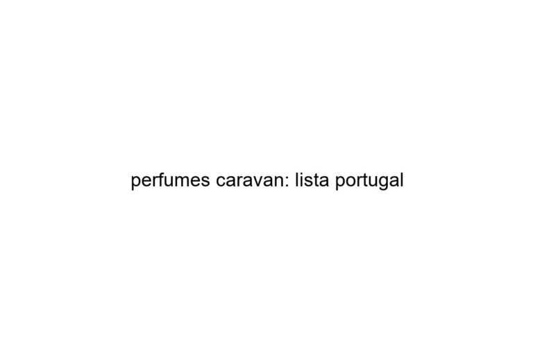 perfumes caravan lista portugal