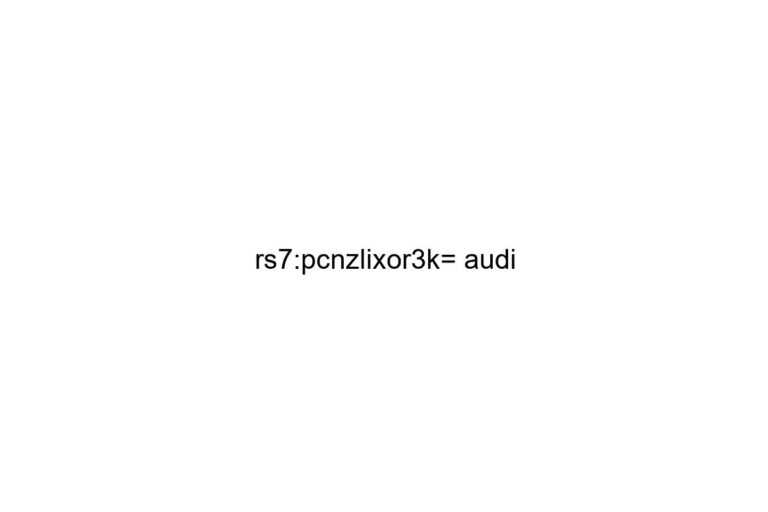 rs7 pcnzlixor3k audi