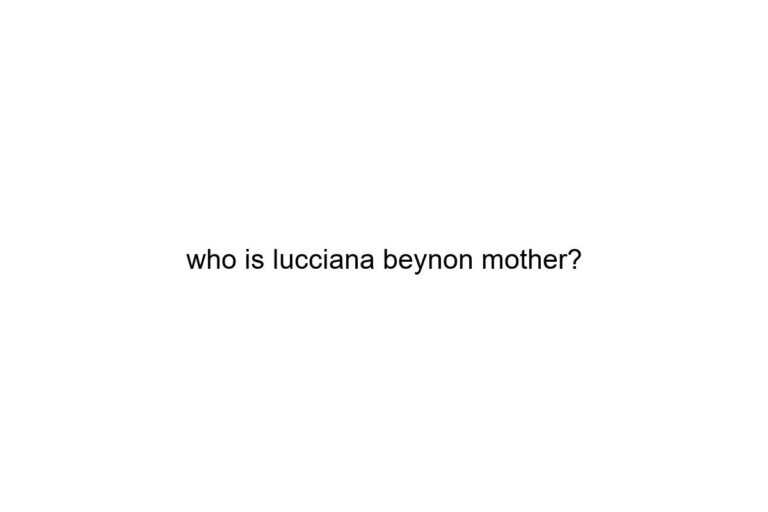 who is lucciana beynon mother