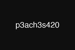 p3ach3s420