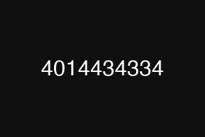 4014434334